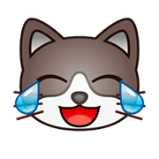 😹 Emoji Gato Llorando De Risa en emojidex 1.0.14.
