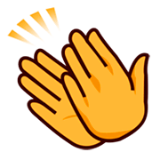 👏 Emoji Mãos Aplaudindo na emojidex 1.0.14.