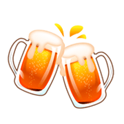 🍻 Emoji Jarras De Cerveza Brindando en emojidex 1.0.14.