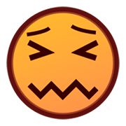 Emoji 😖 Faccina Frustrata su emojidex 1.0.14.