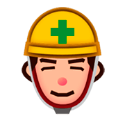 👷🏼 Emoji Bauarbeiter(in): mittelhelle Hautfarbe emojidex 1.0.14.