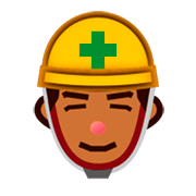 👷🏾 Emoji Obrero: Tono De Piel Oscuro Medio en emojidex 1.0.14.