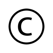 ©️ Emoji Símbolo De Copyright na emojidex 1.0.14.