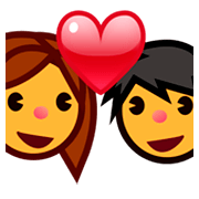 Emoji 💑 Coppia Con Cuore su emojidex 1.0.14.