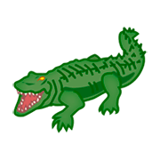 🐊 Emoji Crocodilo na emojidex 1.0.14.