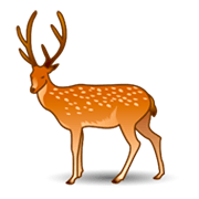 Emoji 🦌 Cervo su emojidex 1.0.14.