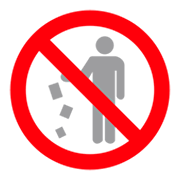 🚯 Emoji Proibido Jogar Lixo No Chão na emojidex 1.0.14.