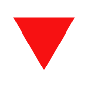 🔻 Emoji rotes Dreieck mit der Spitze nach unten emojidex 1.0.14.