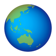 🌏 Emoji Globo Mostrando Ásia E Oceania na emojidex 1.0.14.
