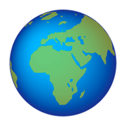 🌍 Emoji Globo Terráqueo Mostrando Europa Y África en emojidex 1.0.14.