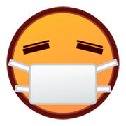 😷 Emoji Cara Con Mascarilla Médica en emojidex 1.0.14.