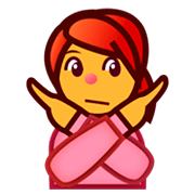 🙅 Emoji Persona Haciendo El Gesto De «no» en emojidex 1.0.14.