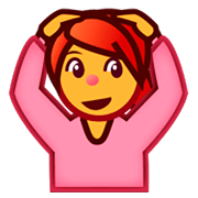 🙆 Emoji Person mit Händen auf dem Kopf emojidex 1.0.14.