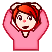 Émoji 🙆🏻 Personne Faisant Un Geste D’acceptation : Peau Claire sur emojidex 1.0.14.