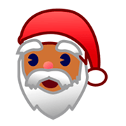 Emoji 🎅🏾 Babbo Natale: Carnagione Abbastanza Scura su emojidex 1.0.14.