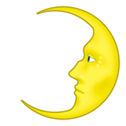 🌛 Emoji Rosto Da Lua De Quarto Crescente na emojidex 1.0.14.