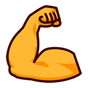 💪 Emoji Bíceps Flexionado en emojidex 1.0.14.