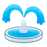 Emoji ⛲ Fontana su emojidex 1.0.14.