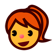 Émoji 👧 Fille sur emojidex 1.0.14.