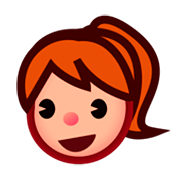 👧🏼 Emoji Mädchen: mittelhelle Hautfarbe emojidex 1.0.14.