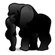 Émoji 🦍 Gorille sur emojidex 1.0.14.
