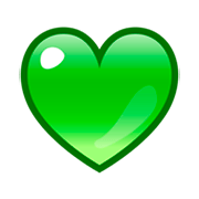 💚 Emoji Coração Verde na emojidex 1.0.14.