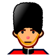 💂🏽 Emoji Guardia: Tono De Piel Medio en emojidex 1.0.14.