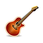 🎸 Emoji Guitarra en emojidex 1.0.14.