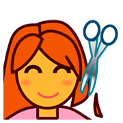 Émoji 💇 Personne Qui Se Fait Couper Les Cheveux sur emojidex 1.0.14.