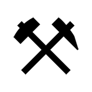 Emoji ⚒️ Piccone E Martello su emojidex 1.0.14.