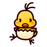 🐣 Emoji Pollito Rompiendo El Cascarón en emojidex 1.0.14.