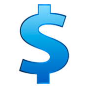 Émoji 💲 Dollar sur emojidex 1.0.14.