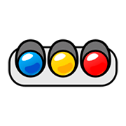 🚥 Emoji horizontale Verkehrsampel emojidex 1.0.14.