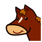 Emoji 🐴 Muso Di Cavallo su emojidex 1.0.14.