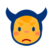 👿 Emoji Cara Enfadada Con Cuernos en emojidex 1.0.14.