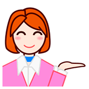 💁🏻 Emoji Infoschalter-Mitarbeiter(in): helle Hautfarbe emojidex 1.0.14.