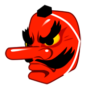 👺 Emoji Demonio Japonés Tengu en emojidex 1.0.14.