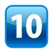 Emoji 🔟 Tasto: 10 su emojidex 1.0.14.