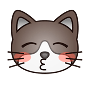 Émoji 😽 Chat Qui Fait Un Bisou sur emojidex 1.0.14.