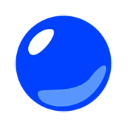 🔵 Emoji Círculo Azul na emojidex 1.0.14.