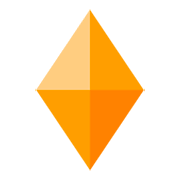 Emoji 🔶 Rombo Arancione Grande su emojidex 1.0.14.