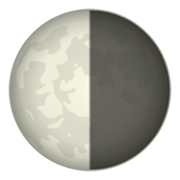 Emoji 🌗 Ultimo Quarto Di Luna su emojidex 1.0.14.