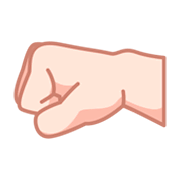 🤛🏻 Emoji Punho Esquerdo: Pele Clara na emojidex 1.0.14.