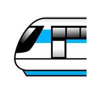 🚈 Emoji Tren Ligero en emojidex 1.0.14.