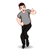 🕺🏻 Emoji Hombre Bailando: Tono De Piel Claro en emojidex 1.0.14.