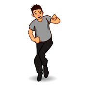 🕺🏽 Emoji tanzender Mann: mittlere Hautfarbe emojidex 1.0.14.