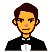 Emoji 🤵 Persona In Smoking su emojidex 1.0.14.