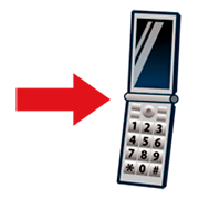 Emoji 📲 Telefono Cellulare Con Freccia su emojidex 1.0.14.