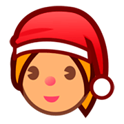 🤶🏽 Emoji Weihnachtsfrau: mittlere Hautfarbe emojidex 1.0.14.