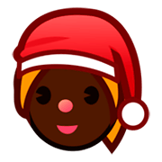 🤶🏿 Emoji Mamá Noel: Tono De Piel Oscuro en emojidex 1.0.14.